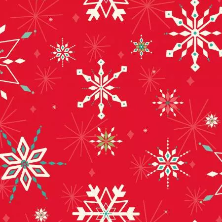 108" Wideback - Winter Wonder - Heather Peterson - Red