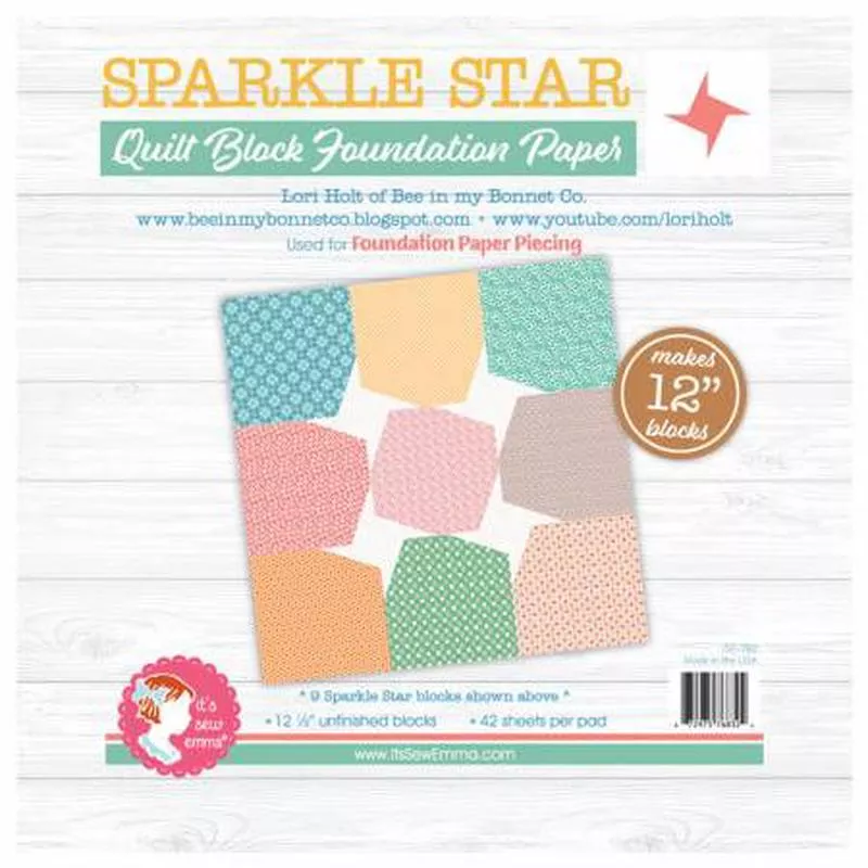 12″ Sparkle Star Foundation Paper