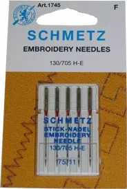 1745 Schmetz Machine Embroidery Needle