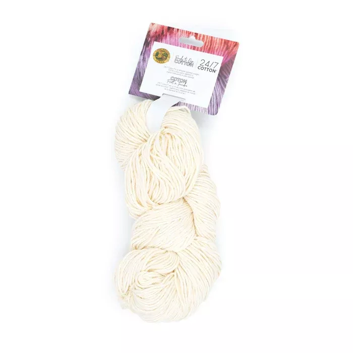 24-7-cotton-ready-to-dye-hank-100g-lion-brand 24/7 Cotton Ready-To-Dye Hank - 100g - Lion Brand