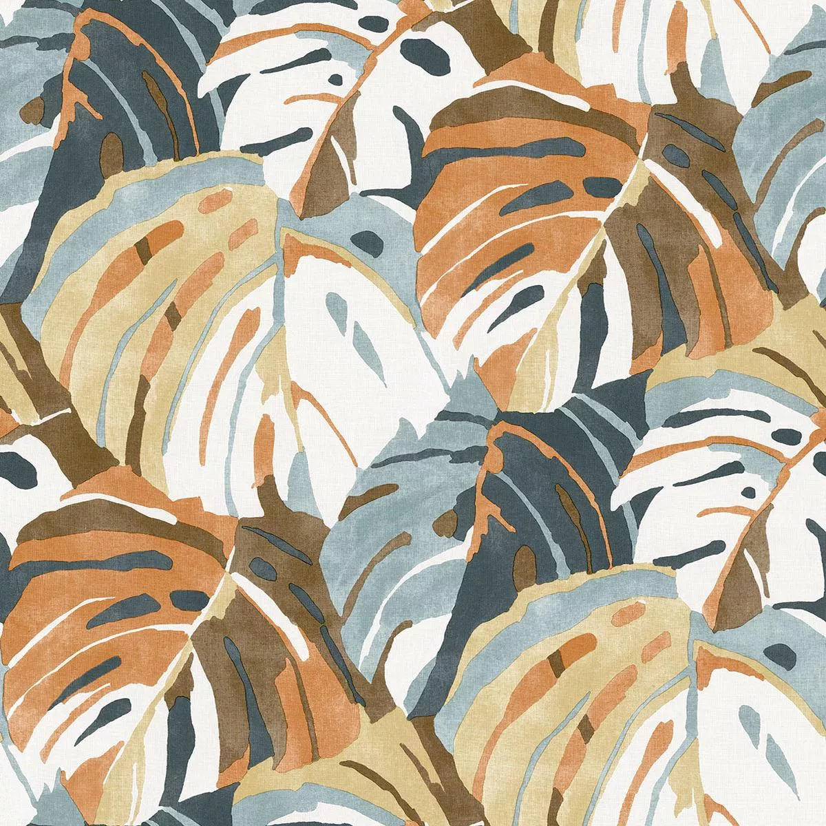 2969-26011-samara-orange-monstera-leaf-wallpaper 2969-26011 Samara Orange Monstera Leaf Wallpaper