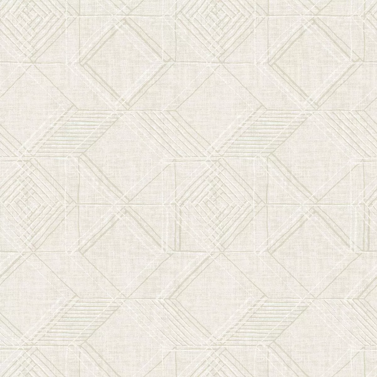2969-26019 Moki Off-White Lattice Geometric Wallpaper