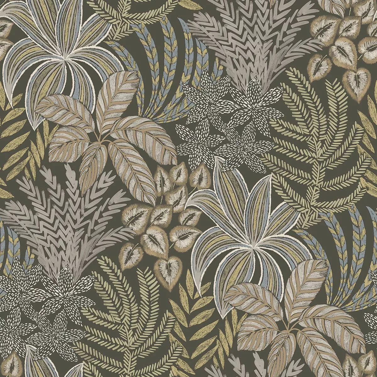2970-13903-sumner-brown-woodland-botanical-wallpaper 2970-13903 Sumner Brown Woodland Botanical Wallpaper