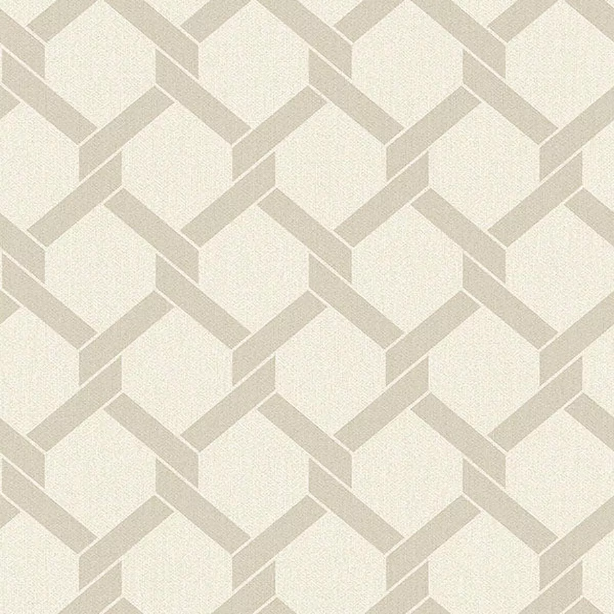 2971-86311 Payton Beige Hexagon Trellis Wallpaper