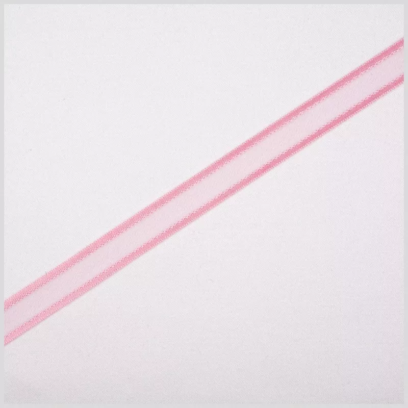 3-8-pink-sheer-ribbon-with-double-faced-satin-edge 3/8″ Pink Sheer Ribbon with Double Faced Satin Edge