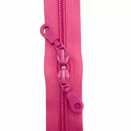30in Zipper Fandango Pink Double Pull
