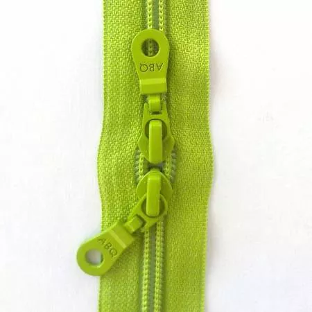 30in Zipper Lime Green Double Pull