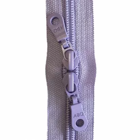 30in Zipper Purple Heather Double Pull