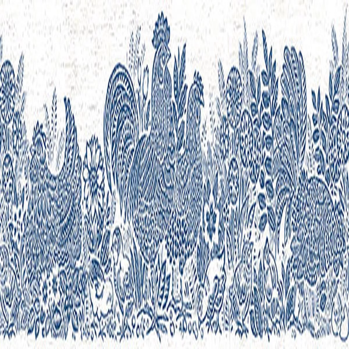 3119-13551b-parton-blue-chicken-border 3119-13551B Parton Blue Chicken Border