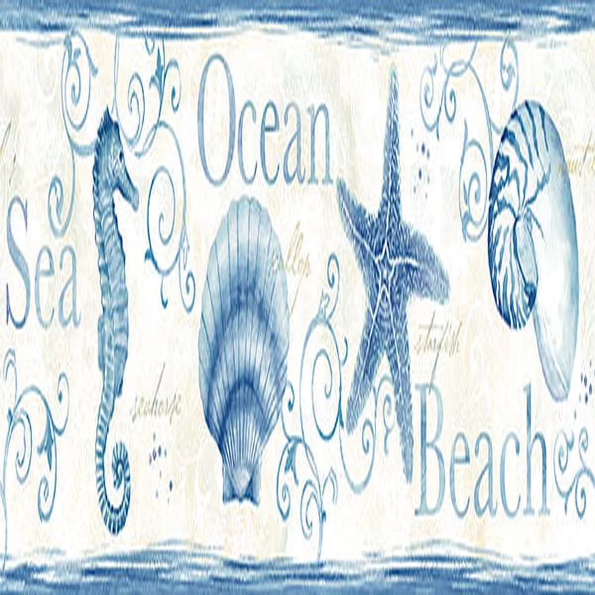 3120-53561b-island-bay-blue-starfish-border 3120-53561B Island Bay Blue Starfish Border