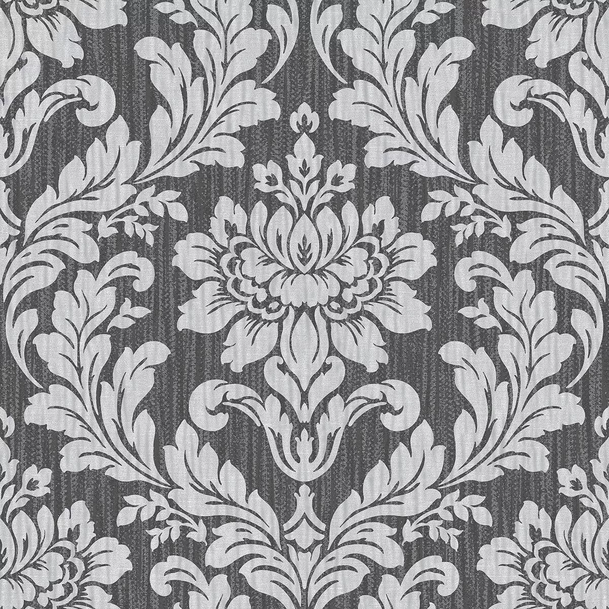 4025-82517 Galois Silver Damask Wallpaper