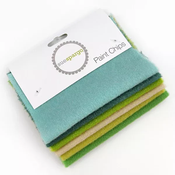 5 X 5 Sparkle Paint Chips Spring Greens