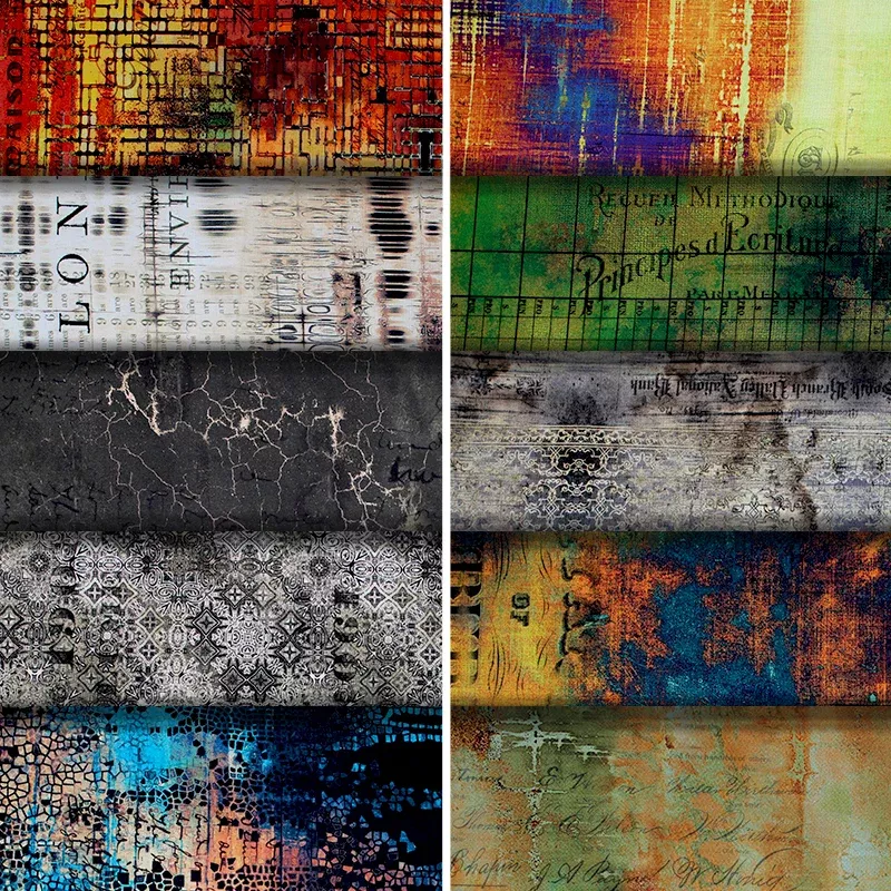 Abandoned - 44" - 100% Cotton Digital - Tim Holtz