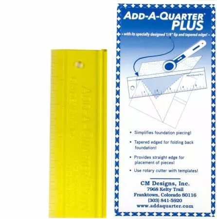 add-quarter-plus-6-ruler-foundation-paper-piecing Add A Quarter Plus 6" - Ruler for Foundation Paper Piecing