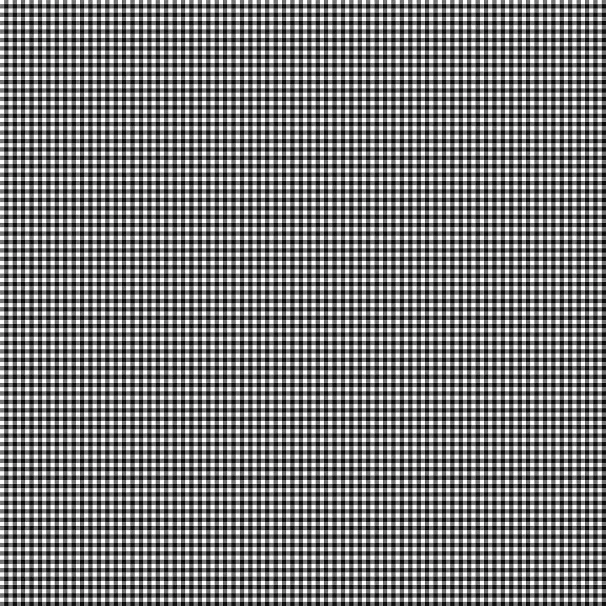 Alpine Winter Quilt Fabric Buffalo Check Black