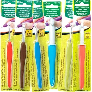 amour-crochet-hooks-soft-grip-clover-2-25mm-15mm Amour Crochet Hooks - Soft grip - Clover - 2.25mm-15mm