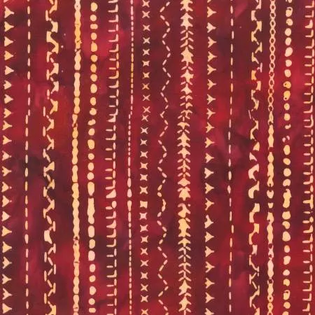 Anthology Maroon Stripe Batik