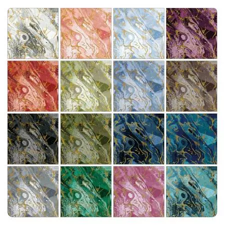 Assortment Marbled Earth, 42pcs x 10" Pack