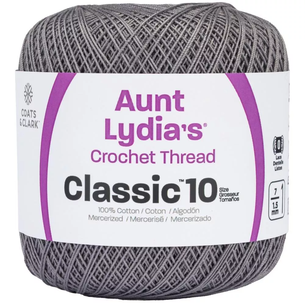 Aunt Lydia's Classic Crochet Thread Size 10 - Stone