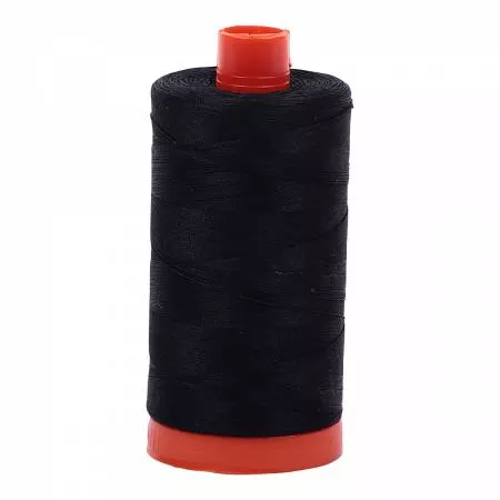 Aurifil Mako Cotton Thread 50wt Black 2692