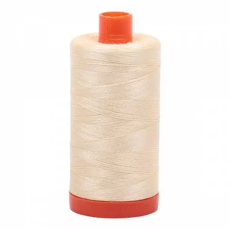 Aurifil Mako Cotton Thread Solid 50wt 1422yds Light Lemon