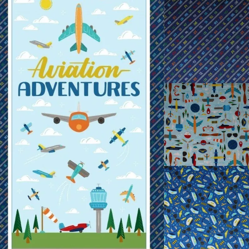 aviation-adventures-44-100-cotton Aviation Adventures - 44" - 100% cotton
