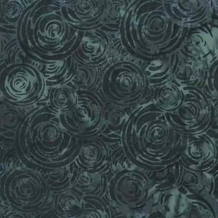 BALISCAPES Charcoal Circular Rose Batik 2301Q-X