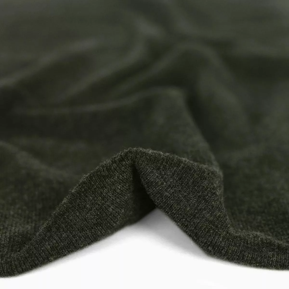 Bamboo & Cotton 2×2 Ribbing – Heather Forest