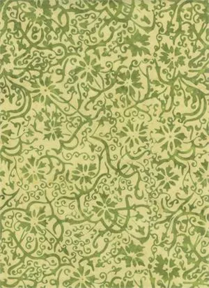 Batik Textile Yellow green