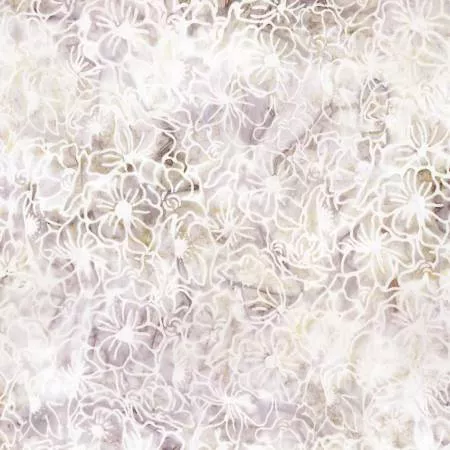 Batiks Floral Reflections Oyster