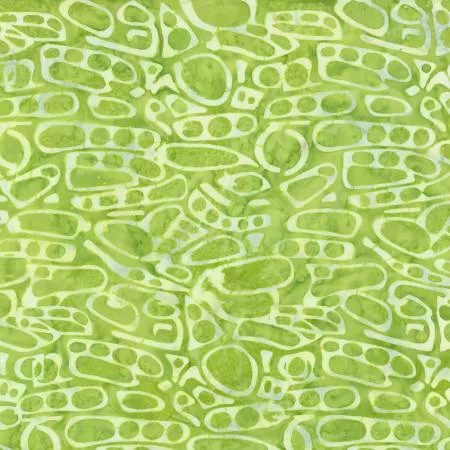 Batiks Geometric Splash Chartreuse