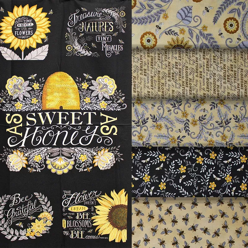 Bee Grateful - 45" - 100% Cotton