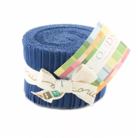 Bella Solid Jelly Roll Blue 9900JR 48