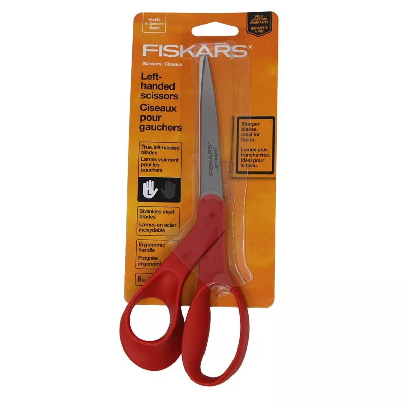 bent-left-handed-8-scissors-fiskars Bent Left-Handed 8" Scissors - Fiskars