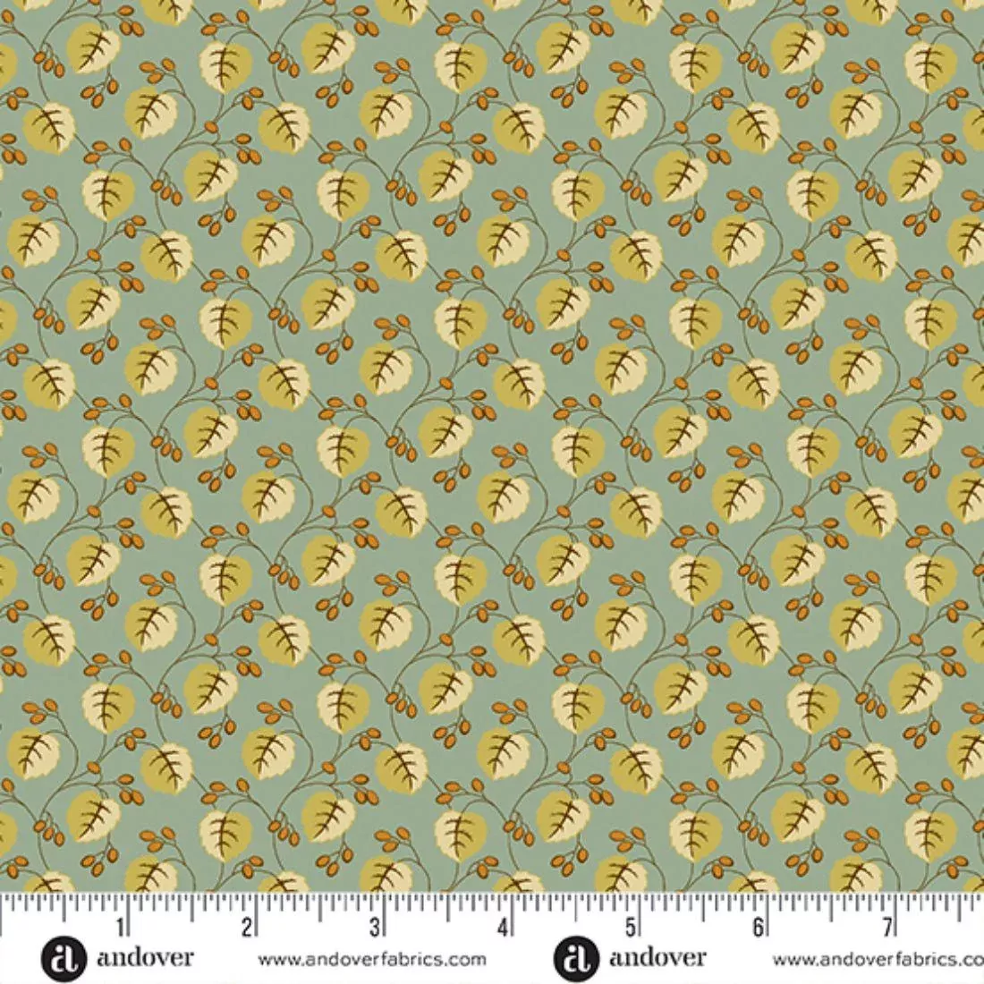 Berries Teal by Andover Studio