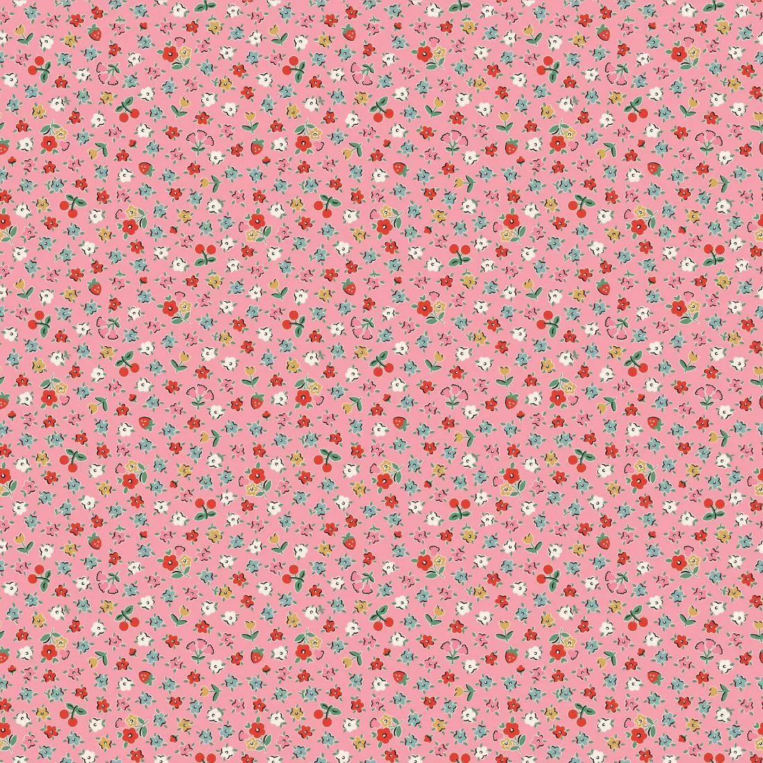 Bitty Blossoms Pink by Poppie Cotton
