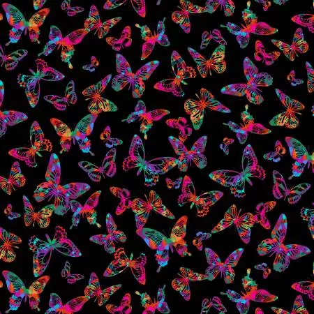 Black Aloha Butterflies - Tropical Breeze