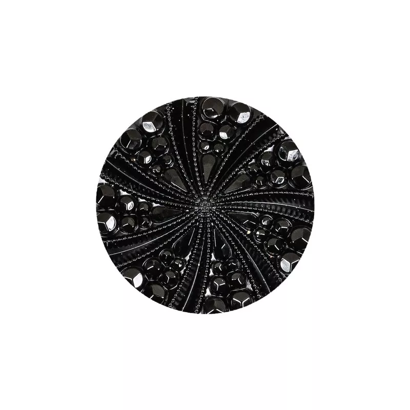 black-bevel-cut-shank-back-plastic-button-36l-23mm Black Bevel Cut Shank Back Plastic Button – 36L/23mm