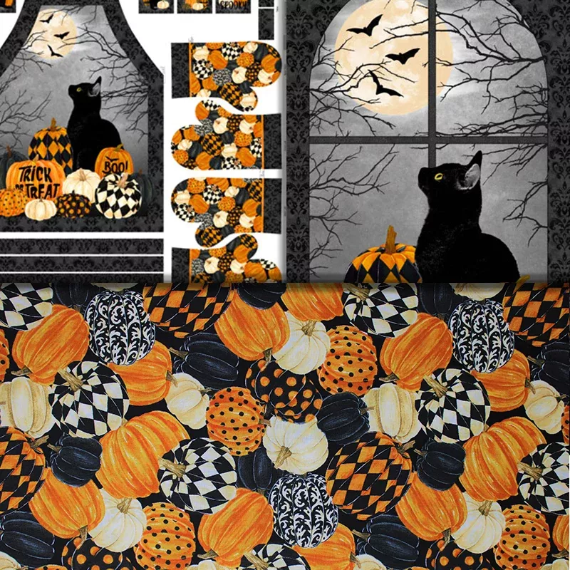 Black Cat Capers - 44" - 100% Cotton