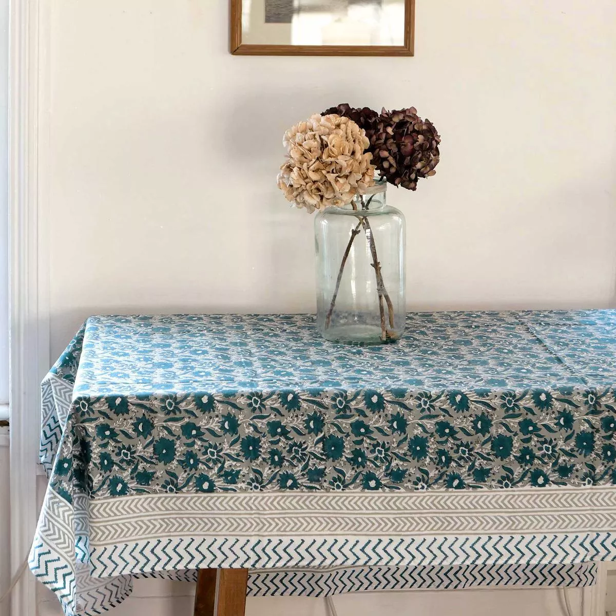 block-print-tablecloth-slate Block Print Tablecloth – Slate