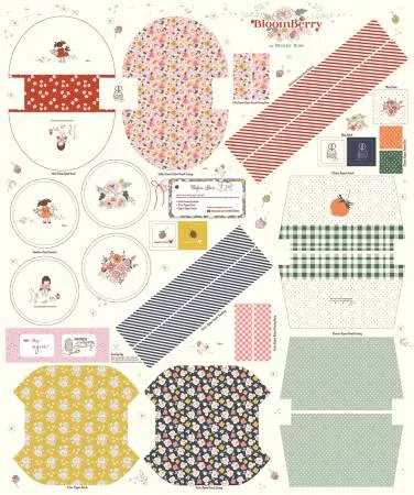 BloomBerry 36" x 43" Zipper Pouch Panel