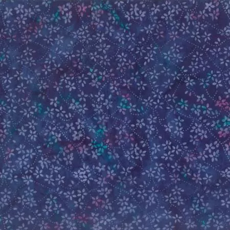 Blue/Purple Petite Floral Batik