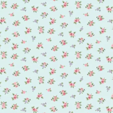 Blue Small Floral