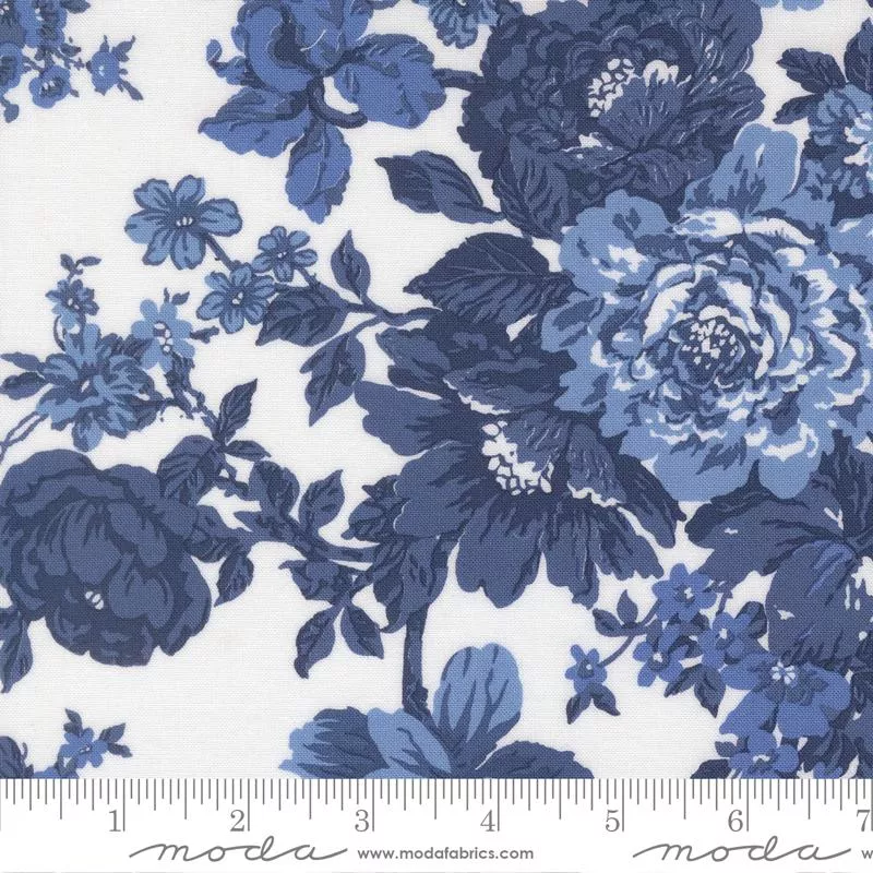 Blueprint White Navy 55330 26 Moda #1