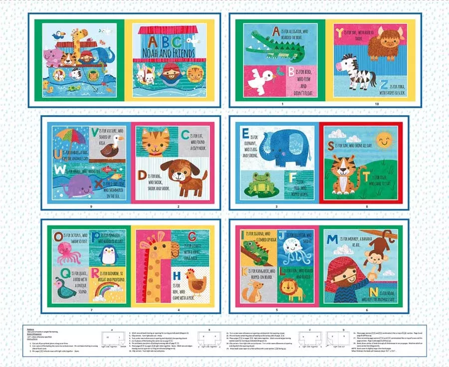 book-panels-in-white-lindsey-sager-noah-friends-price-per-panel Book Panels in White | Lindsey Sager | Noah and Friends | Price per Panel