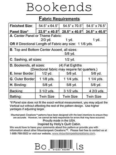 bookends-quilt-pattern Bookends Quilt Pattern