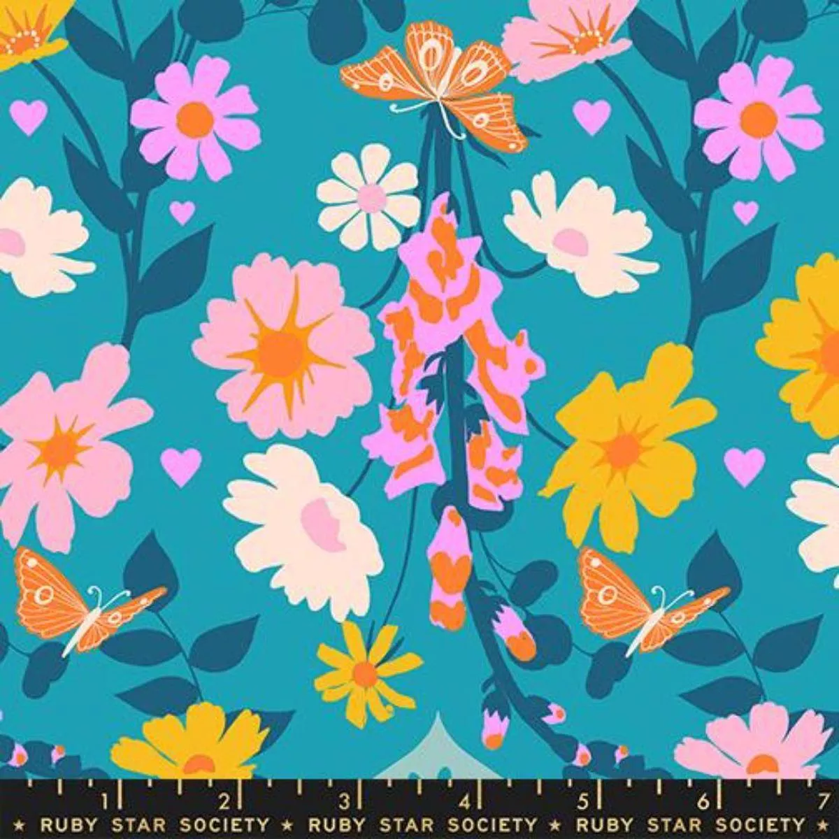 Bouquet + Butterfly Summer Sky by Ruby Star Society