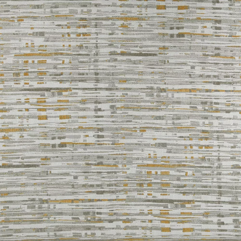 Bow Window Custom Drapes Stripe Fabric—Butterscotch Color—100% Polyester—Width 54" Inches Wide—Shipped Nationwide