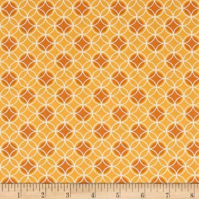 Bree Dot Circle Orange Fabric 02134 22
