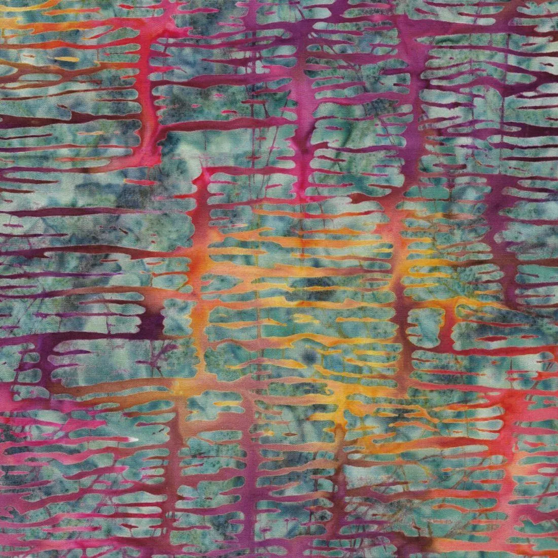 bricks-multi-red-teal-gold-by-claudia-pfeil Bricks Multi Red Teal Gold by Claudia Pfeil
